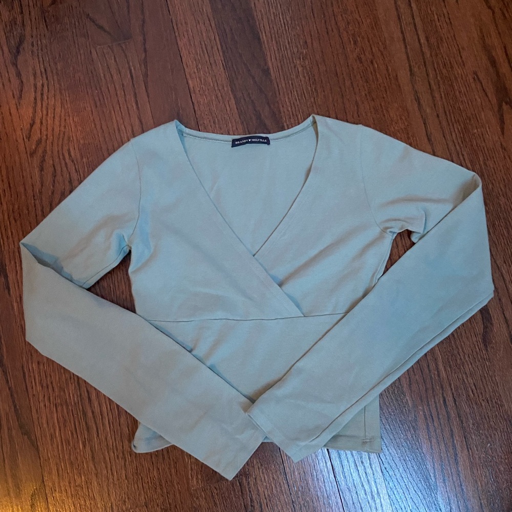 Green Brandy Melville Top BRAND NEW